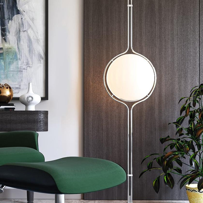 Halo Beam | Floor to Ceiling Lamp with Adjustable Height & Warm Glow | Modern Lighting for Stylish Spaces