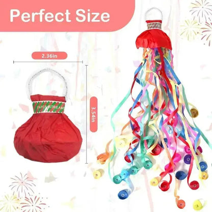 Biodegradable Celebration Streamers 16 ft Throw Length Mixed Colors for Weddings Birthdays Graduations Quiet Alternative to Confetti Indoor
