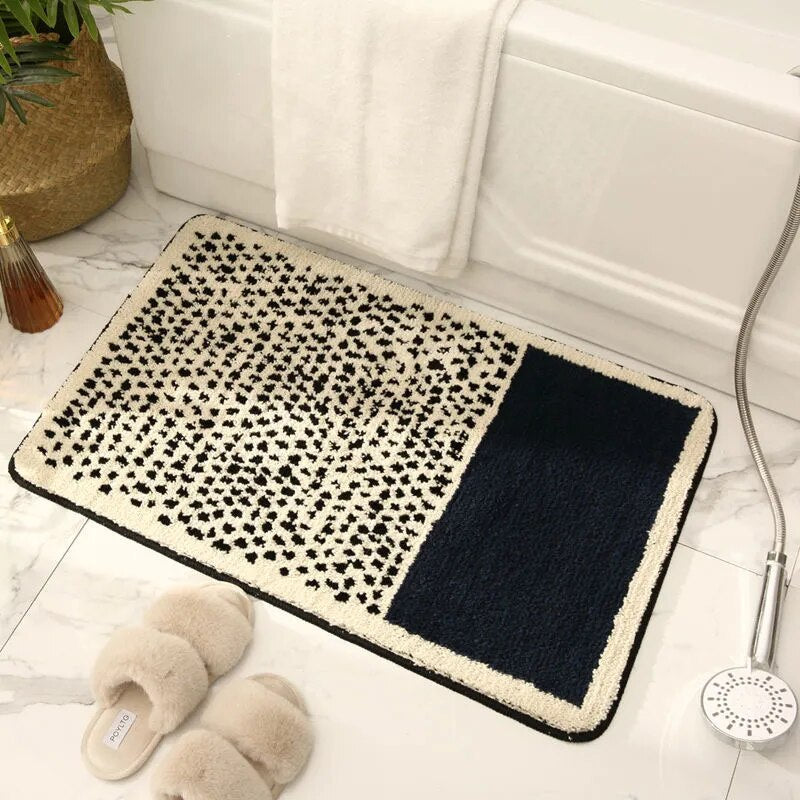 Bath Mat – Non-Slip Bathroom Rug in Luxurious Polyester and Acrylic for Modern Decor