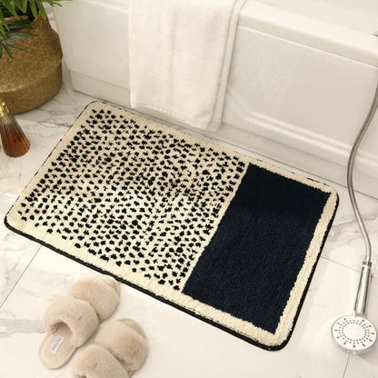 Bath Mat – Non-Slip Bathroom Rug in Luxurious Polyester and Acrylic for Modern Decor
