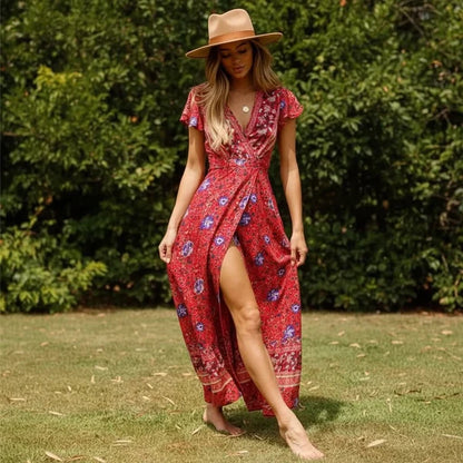 BREEZEFLOW – Floral Beach Cover-Up with Soft Flowing Fit
