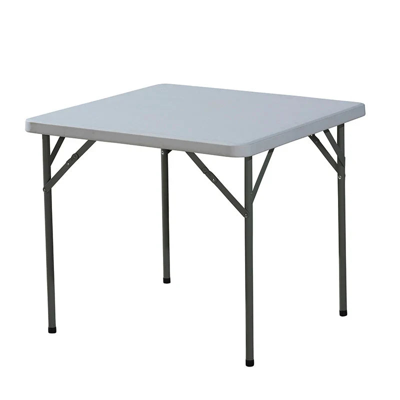 Versatile Folding Table | 3ft Square Outdoor Table with Space-Saving Design | Durable Hard Plastic for Patio & Garden Use