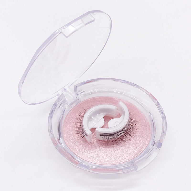 Self-Adhesive False Eyelashes No Glue Heat-Activated Reusable Lash Strips Natural Volume Long Styles Easy Apply 3-Second Hold Washable