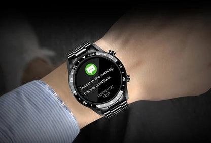 Advanced Fitness Tracker Smartwatch with Heart Rate Monitor, Blood Pressure Tracking & Bluetooth Calling for iPhone & Android