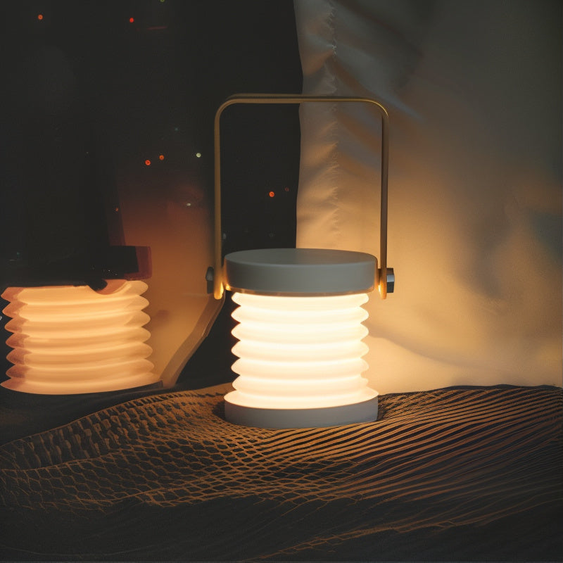 Rechargeable LED Lantern with Touch Dimmer Control & 360° Swivel Head for Bedroom, Living Room & Portable Lighting