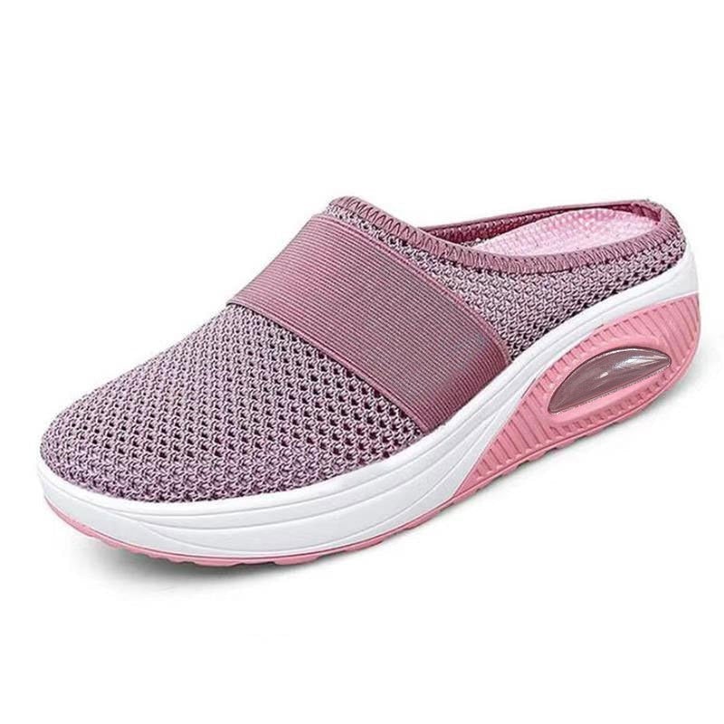 Women's Cushioned Walking Sneakers with Air Sole Technology for All-Day Comfort and Joint Support