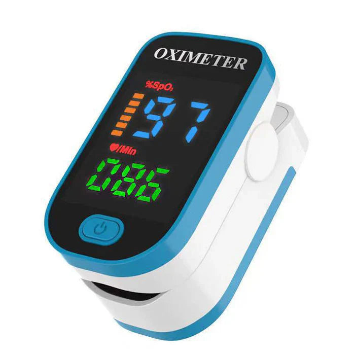 LED Blood Pulse Oximeter with Non-Invasive Readings | Compact Design for Home and Travel