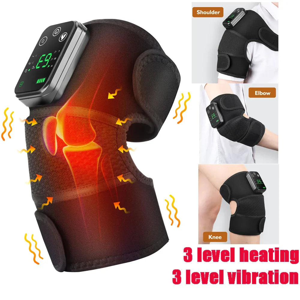 Heated Shoulder Brace with Adjustable Warmth & Vibration | Ergonomic Support for Daily Relief