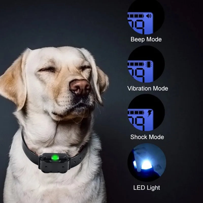 Rechargeable Remote Dog Training Collar with Vibration & Sound Modes – Waterproof E-Collar for All Breeds, 2600 ft Range