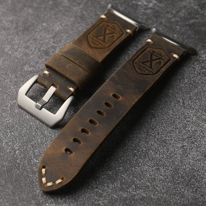 Heritage Collection | Vintage Leather Band for Samsung Watch Ultra with Durable Hand-Stitching | Adjustable Fit for Timeless Elegance