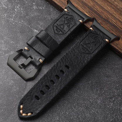 Heritage Collection | Vintage Leather Band for Samsung Watch Ultra with Durable Hand-Stitching | Adjustable Fit for Timeless Elegance