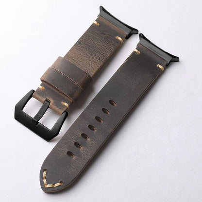 Heritage Collection | Vintage Leather Band for Samsung Watch Ultra with Durable Hand-Stitching | Adjustable Fit for Timeless Elegance