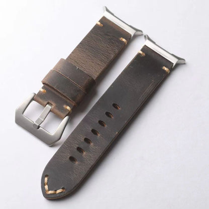 Heritage Collection | Vintage Leather Band for Samsung Watch Ultra with Durable Hand-Stitching | Adjustable Fit for Timeless Elegance