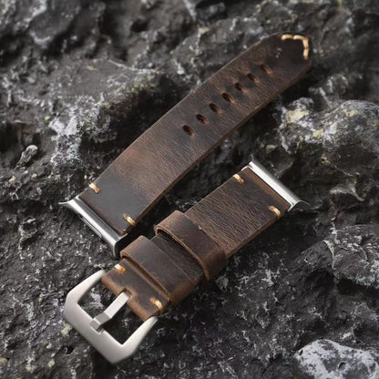 Heritage Collection | Vintage Leather Band for Samsung Watch Ultra with Durable Hand-Stitching | Adjustable Fit for Timeless Elegance