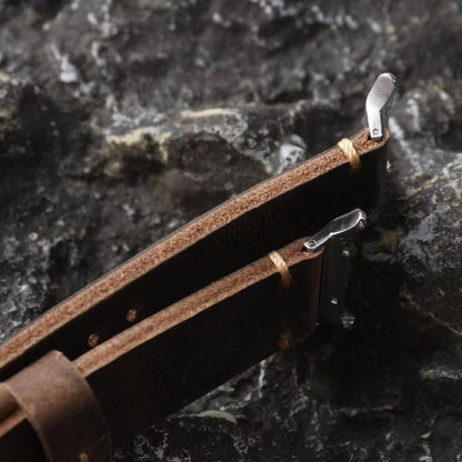 Heritage Collection | Vintage Leather Band for Samsung Watch Ultra with Durable Hand-Stitching | Adjustable Fit for Timeless Elegance