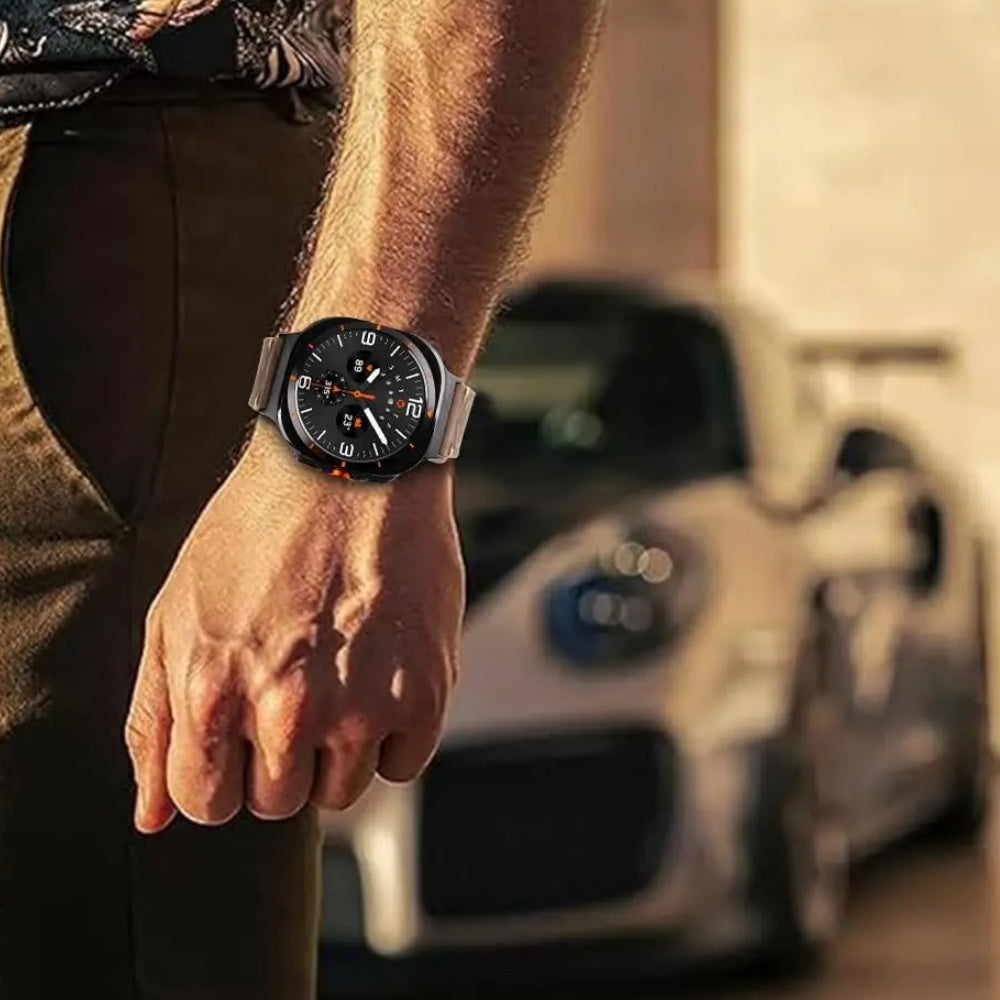 Heritage Collection | Vintage Leather Band for Samsung Watch Ultra with Durable Hand-Stitching | Adjustable Fit for Timeless Elegance