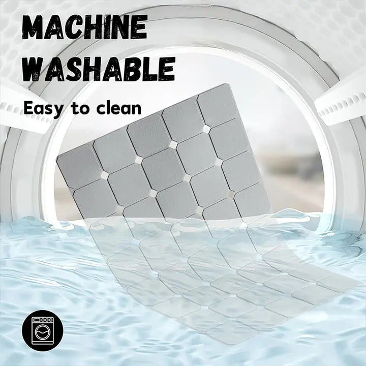 Non-Slip Silicone Shower Mat with Suction Cups – Foldable Bathtub Safety Mat for Wet Surfaces, Quick-Dry Design for Everyday Use