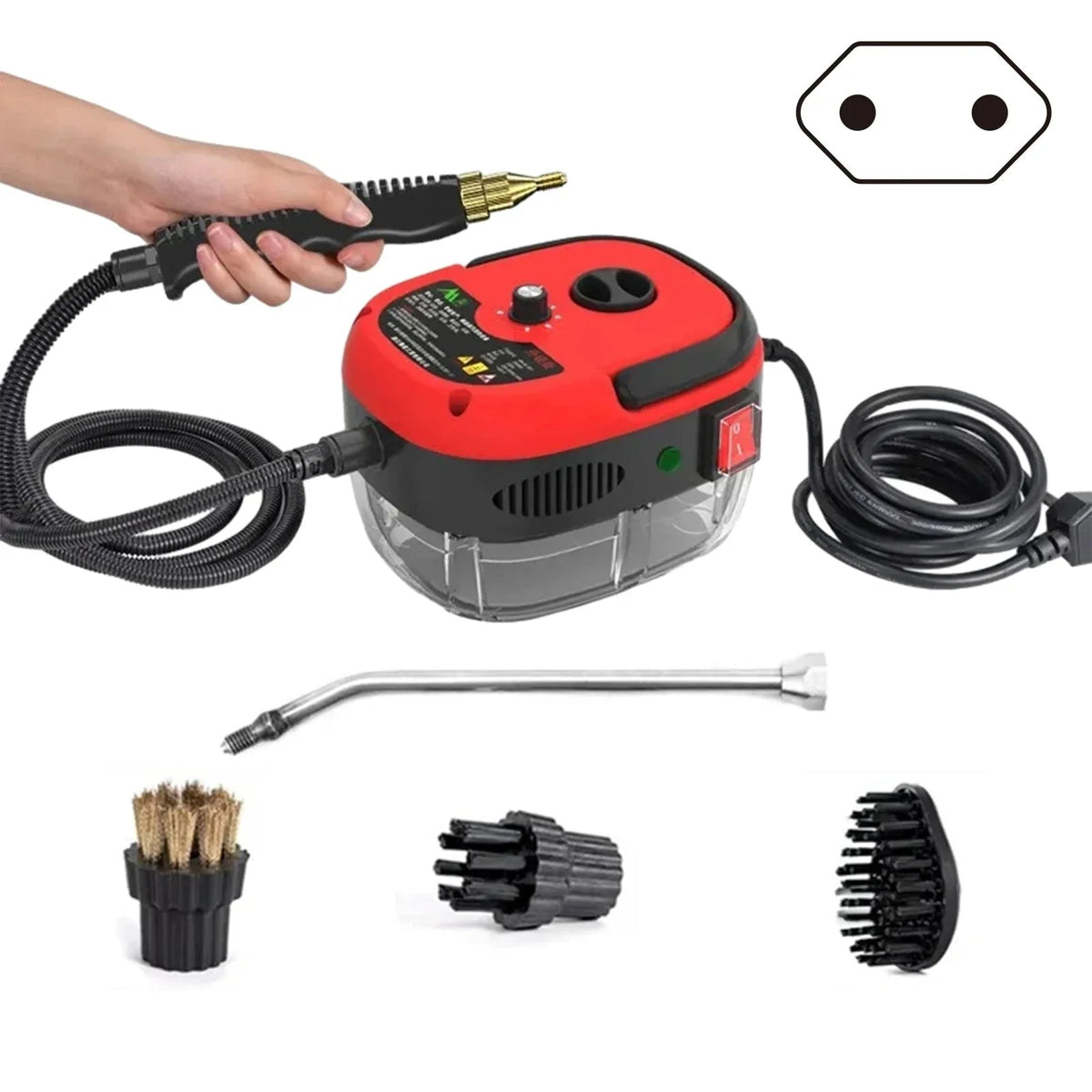 High-Pressure Steam Cleaner | 2500W Power with 6 Adjustable Settings | Eco-Friendly Cleaning for Home and Kitchen