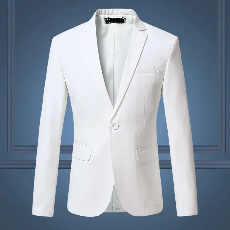 Men's Tailored Blazer Jacket Business Casual Single Breasted Sport Coat Suit Jacket for Work Office Formal Events Wedding