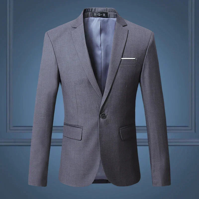 Men's Tailored Blazer Jacket Business Casual Single Breasted Sport Coat Suit Jacket for Work Office Formal Events Wedding