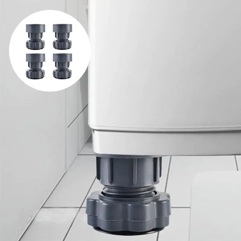 Home Essentials | Height Adjustable Anti-Vibration Pads for Appliances with Noise Reduction | 4-Piece Set for Stability and Floor Protection