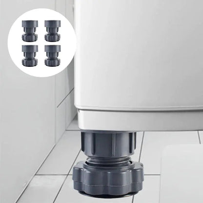 Home Essentials | Height Adjustable Anti-Vibration Pads for Appliances with Noise Reduction | 4-Piece Set for Stability and Floor Protection