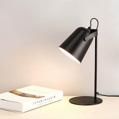Adjustable Desk Lamp with Swivel Shade – Macaroon Color Metal Reading Light for Study & Bedside – 5.9 in x 13.8 in Compact Design