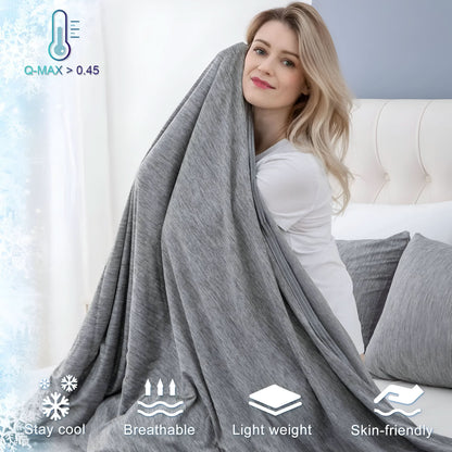 Plumaria | Cooling Blanket for Bed with Breathable Cotton | Lightweight Comfort for Hot Sleepers