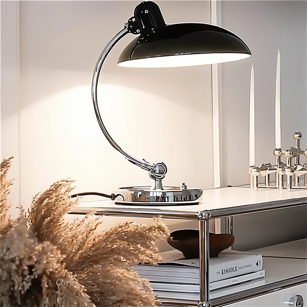 Adjustable Metal Task Lamp Red 17 in High E27 Socket Directional Swing-Arm Light for Desk Bedroom Office Workspace Study Nightstand Side Tab