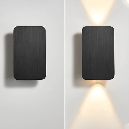 Rectangular Aluminum Sconce 6W Bidirectional Indoor Accent Light for Hallways Bedrooms Living Rooms