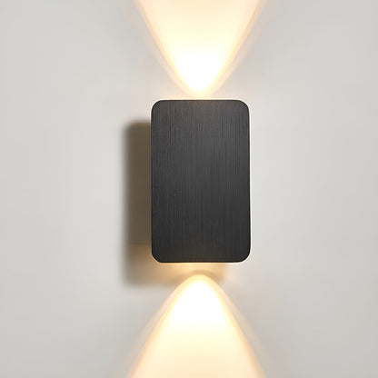 Rectangular Aluminum Sconce 6W Bidirectional Indoor Accent Light for Hallways Bedrooms Living Rooms