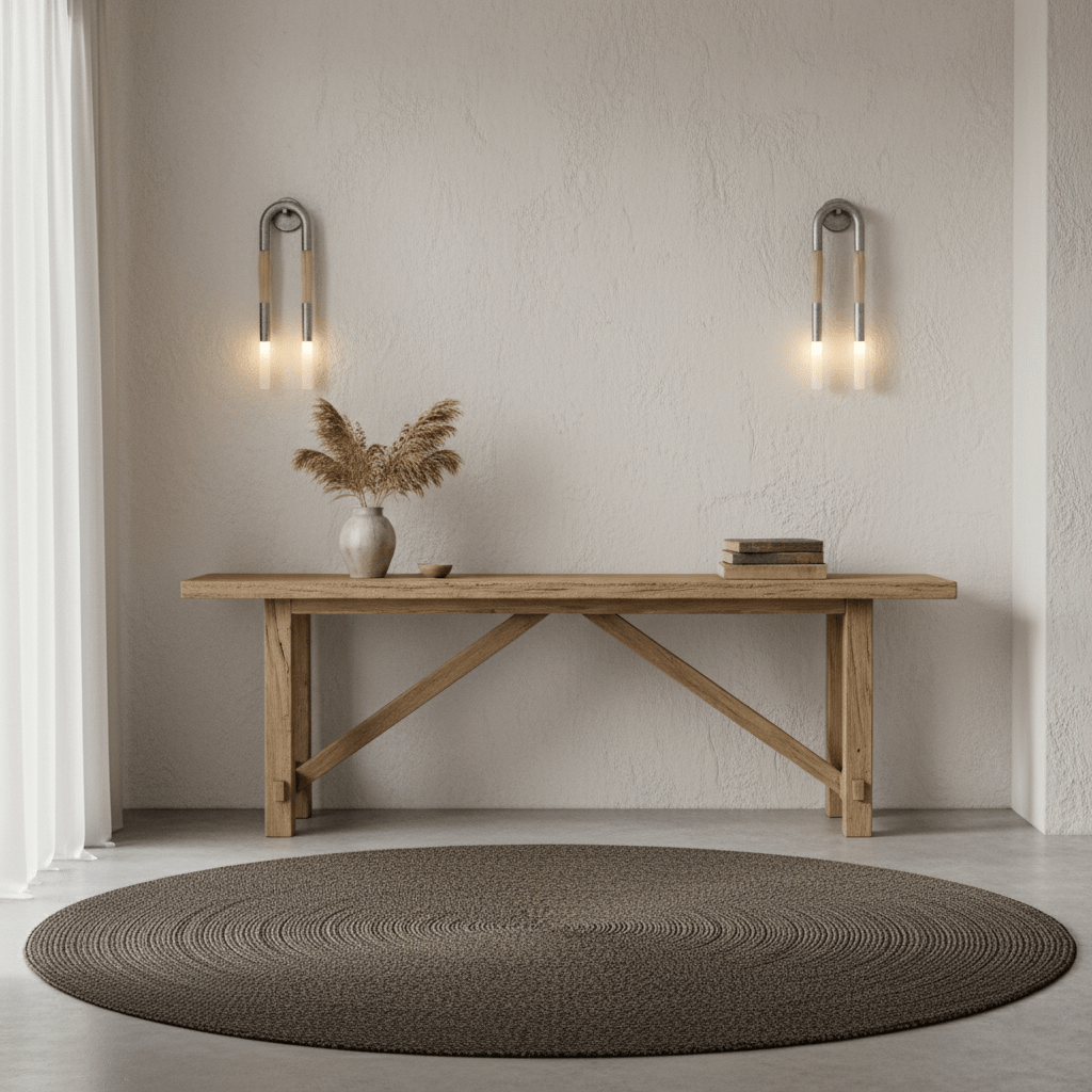 Metal Sconce Light 26 in with Flowing Fiber Design for Bedroom Living Room Hallway Ambient Lighting Decorative Accent Fixture Modern Home De