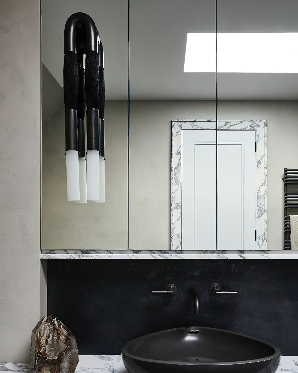 Metal Sconce Light 26 in with Flowing Fiber Design for Bedroom Living Room Hallway Ambient Lighting Decorative Accent Fixture Modern Home De