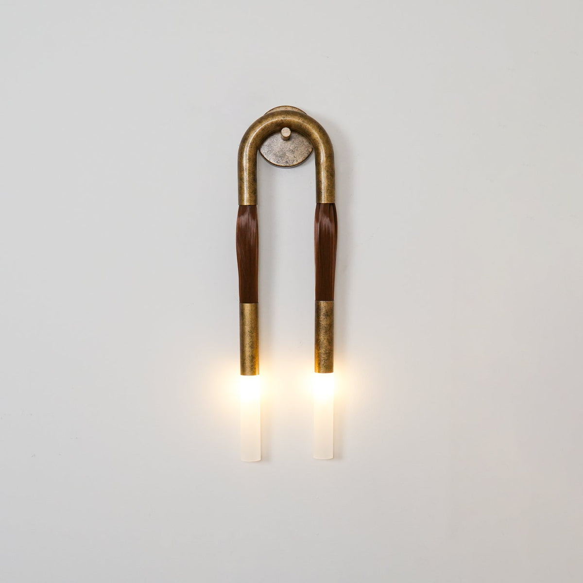 Metal Sconce Light 26 in with Flowing Fiber Design for Bedroom Living Room Hallway Ambient Lighting Decorative Accent Fixture Modern Home De