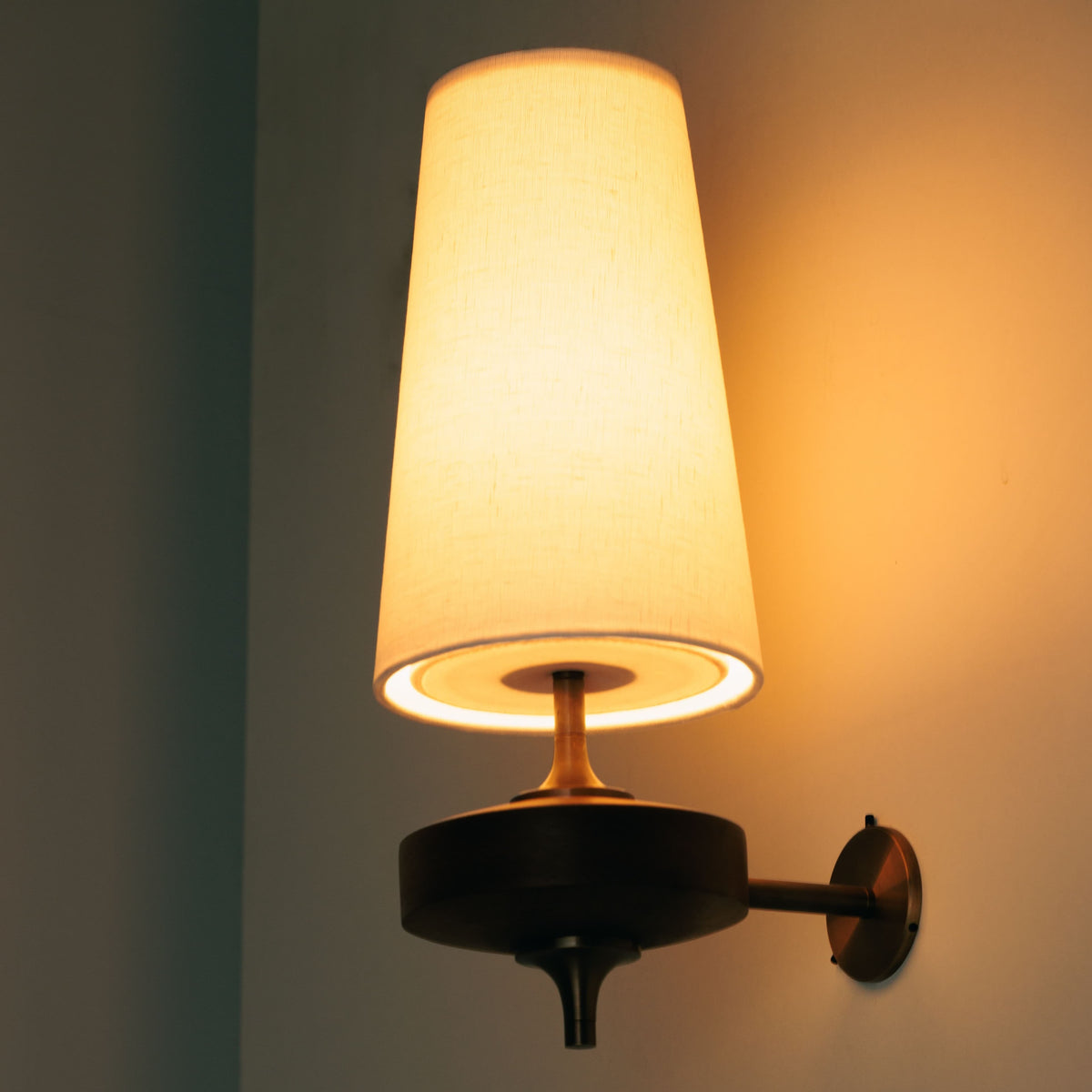 Dual Fabric Sconce Light Fixture Wooden Frame Indoor Lighting Bedroom Hallway Accent Warm Glow 14 in Wide E12 E14 Socket Hardwired Modern Ho