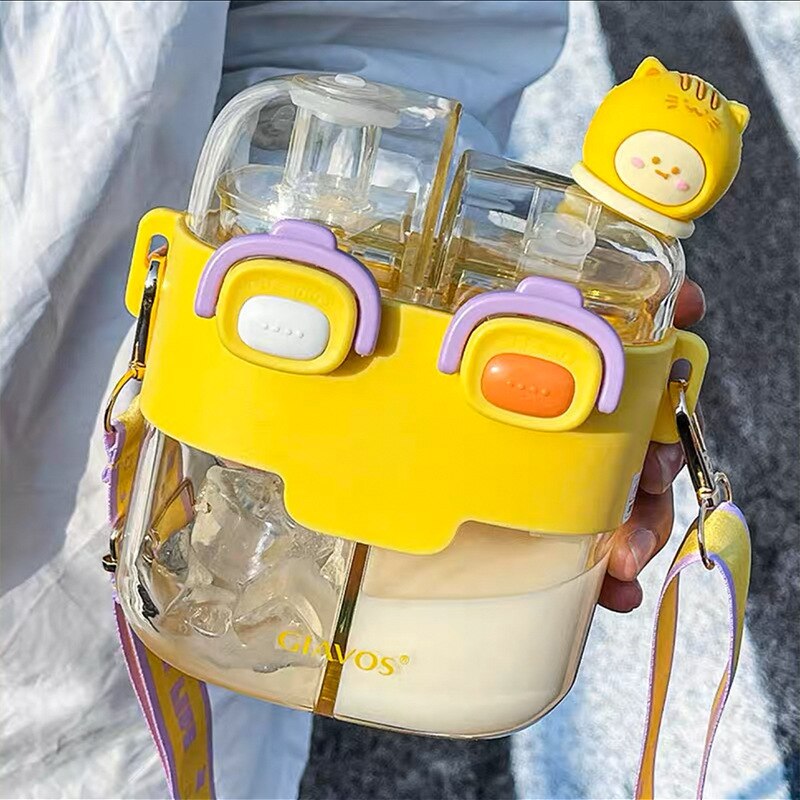 Hydration Buddy | Kids Water Bottle with Double-Bin Design | Eco-Friendly & Fun Hydration Solution