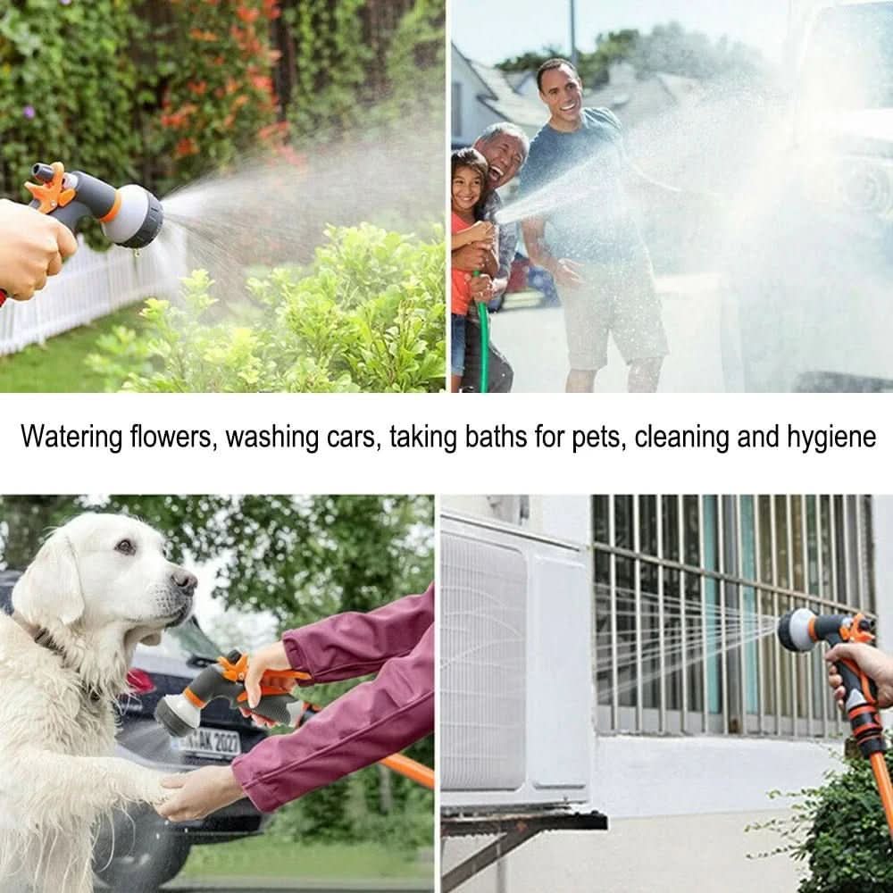 FLOWFLEX – 8-Mode High Pressure Garden Hose Sprayer with Ergonomic Design for Precise Water Control