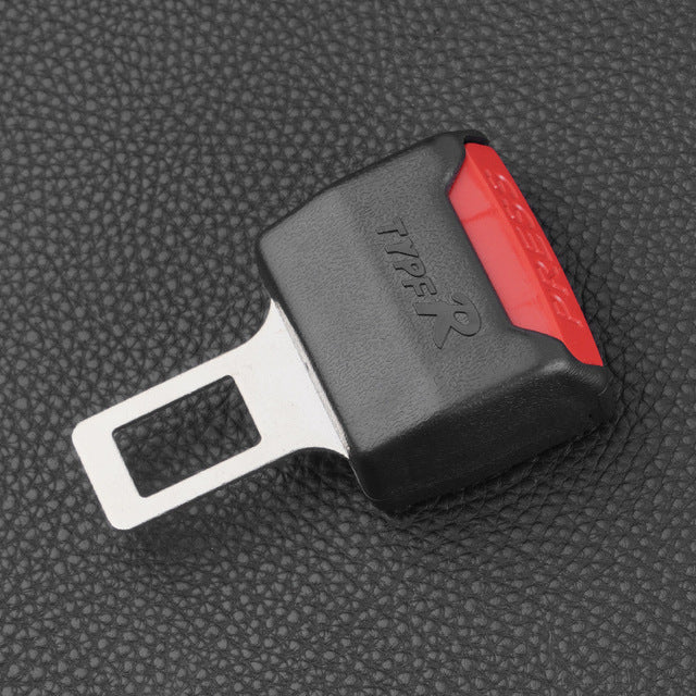 Seatbelt Extension Buckle for Cars – Universal 2-Pack Safety Adapter with Metal Tongue & Receiver Clip – Extends Seat Belt Length for