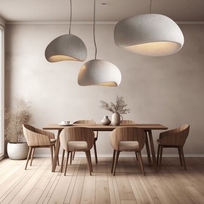 Dome Drop Ceiling Light with Height-Adjustable Cable E27 Socket Dimmable Fixture for Kitchen Island Dining Table
