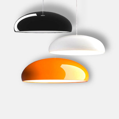 Adjustable Height Metal LED Ceiling Fixture for Dining Room & Kitchen Island | Modern Sculptural Overhead Lighting for Table & Counter | Ind