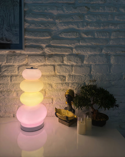Translucent Acrylic Tower Light 63 Inches Tall Modern Statement Piece for Bedrooms Lounges Hallways Offices