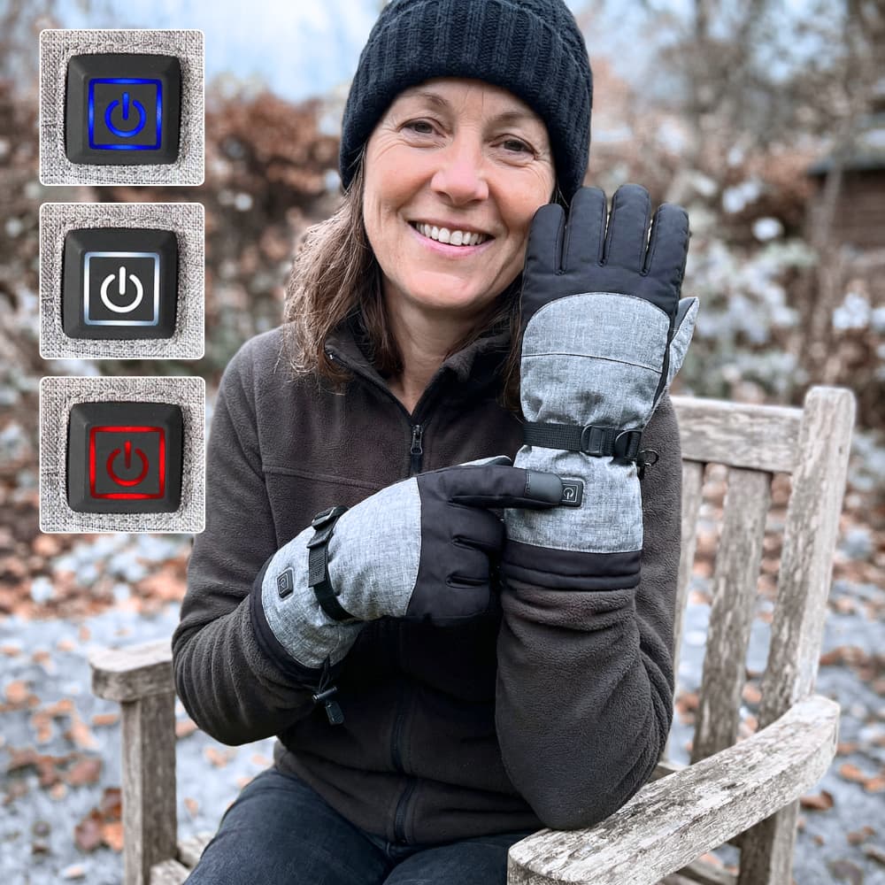 Warm Touch Insulated Gloves with Adjustable Heat Settings