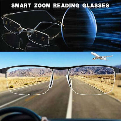 Smart Progressive Glasses with Auto Focus and Blue Blocker