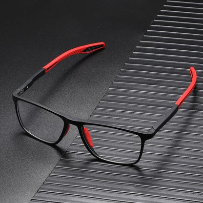 Slim Men's Blue Blocker Reading Glasses