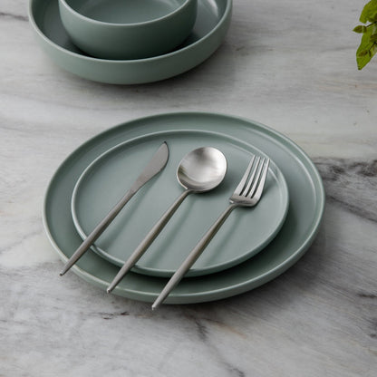 Stainless Steel Flatware Set – Matte Finish 5-Piece Place Settings for Everyday & Formal Dining