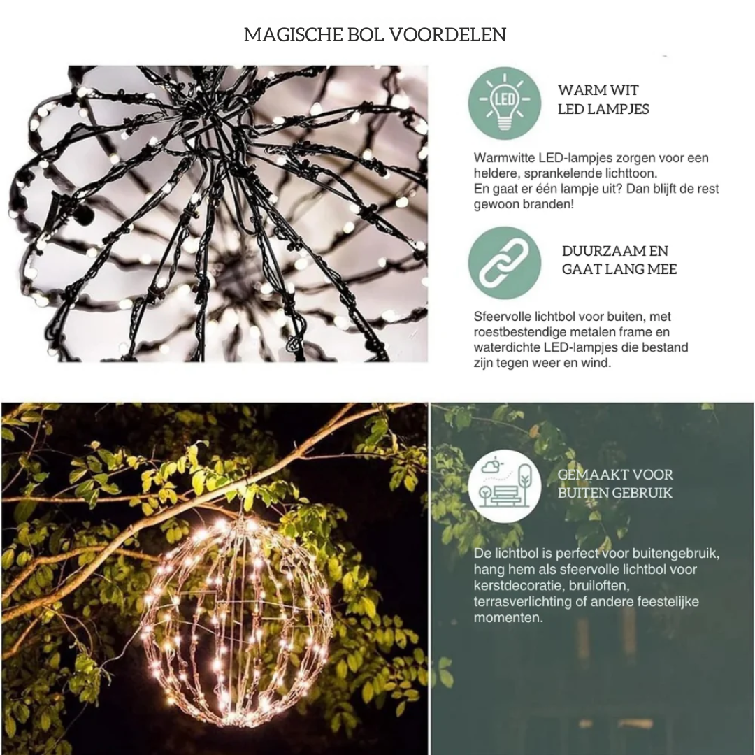 Battery Operated LED Sphere Light – Wireless Outdoor Indoor Glowing Orb Decoration for Patio Garden Deck Winter Holiday Ambiance