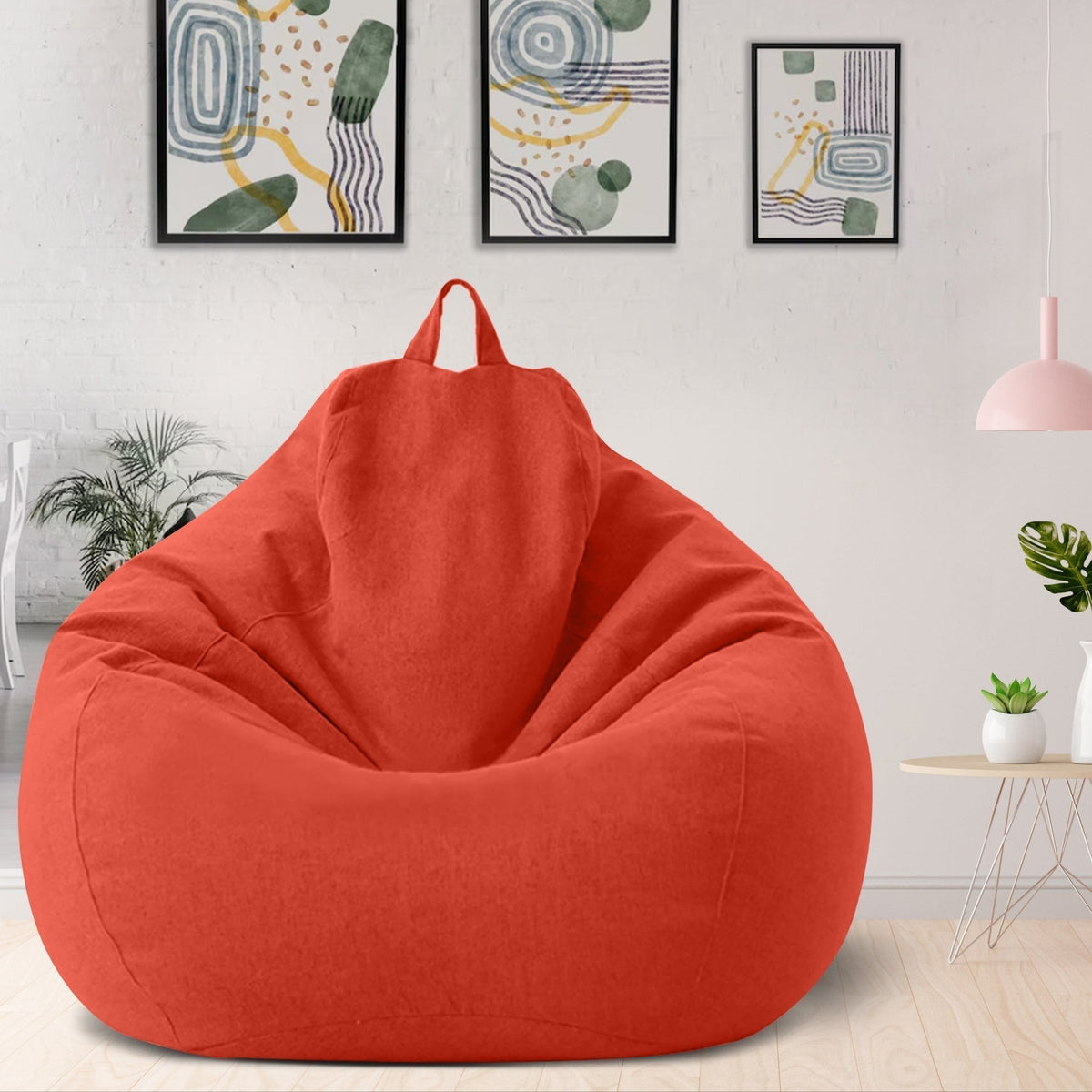 Washable Lounge Sack Shell for Custom Fill | Contoured Polyester Seat Cover for Living Room, Dorm & Bedroom | Choose 31x35 or 39x47 Inch