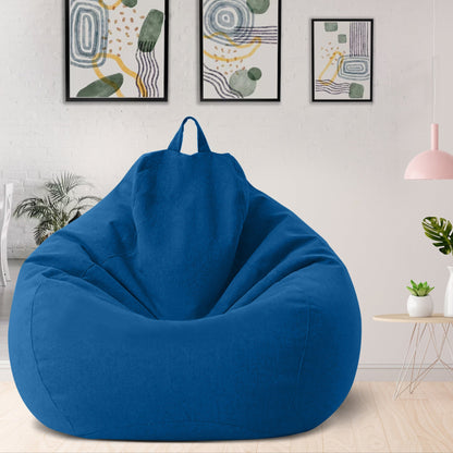 Washable Lounge Sack Shell for Custom Fill | Contoured Polyester Seat Cover for Living Room, Dorm & Bedroom | Choose 31x35 or 39x47 Inch