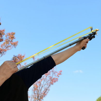 Adjustable Precision Slingshot with Laser Sight & Telescoping Handle for Target Shooting & Outdoor Recreation