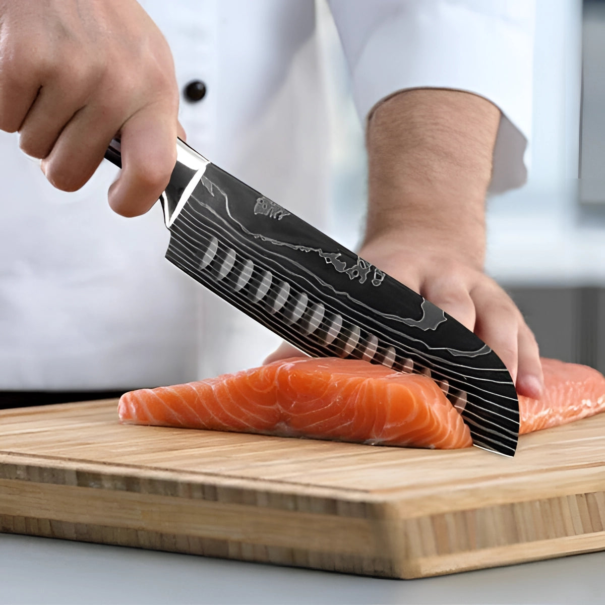 Imperial Collection | Chef Knife Set with Ergonomic Wood Handle | Damascus Steel for Precision Culinary Mastery